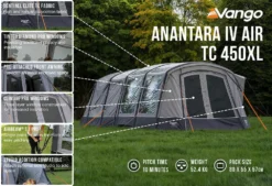 Vango Anantara IV TC 450XL Air Tent (2023) -Vango Camping anantara iv air tc 450xl low res2
