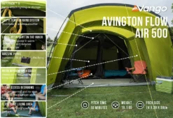 Vango Avington Flow Air 500 Tent (2022) -Vango Camping avington flow air 500 low res2