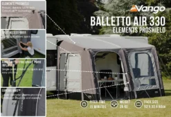 Vango Balletto Air 330 Elements ProShield Caravan Awning (2023) -Vango Camping balletto air 330 lf1