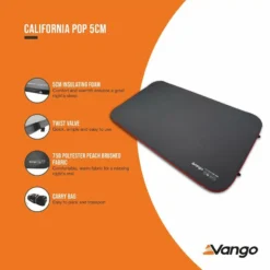 Vango California Pop 5cm Self Inflating Mattress 14 Vango California Pop 5cm Self Inflating Mattress -Vango Camping california pop 5cm low res