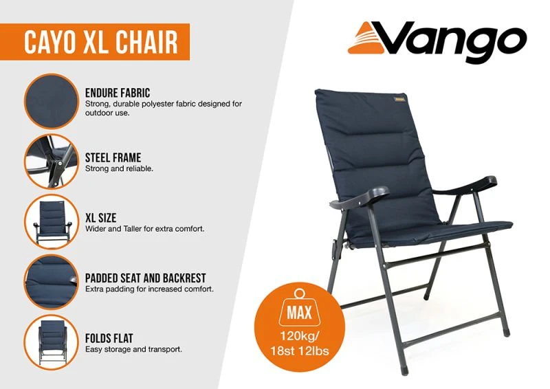 Vango Cayo XL Chair - Granite Grey 2 Vango Cayo XL Chair - Granite Grey - Image 2