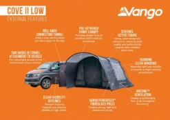 Vango Cove II Low (Poled) Awning 2023 -Vango Camping cove ii low infographic 1