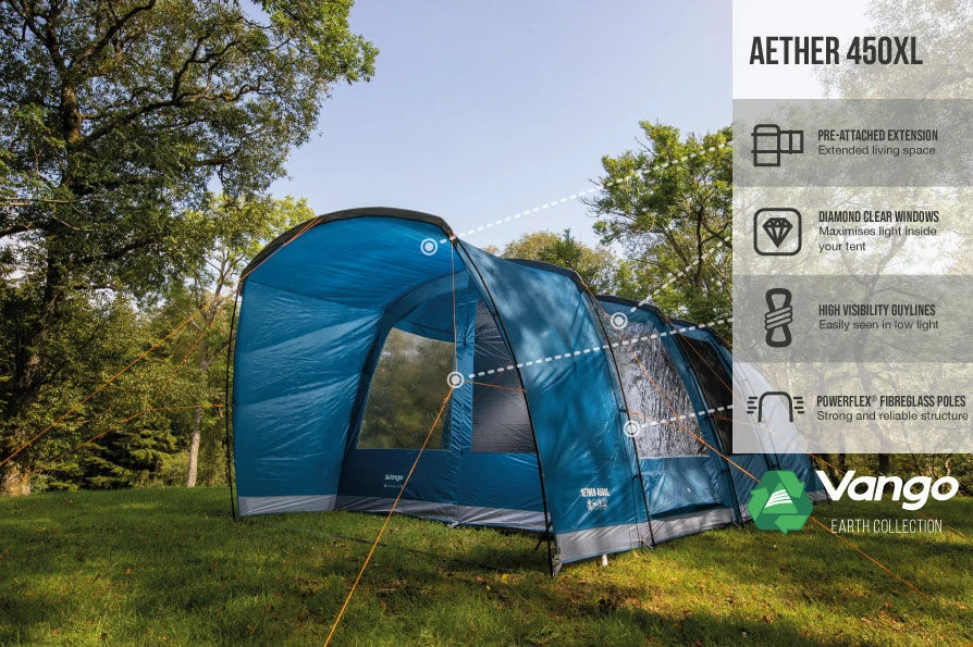 Vango Aether Poled 450XL Tent (2022) 6 Vango Aether Poled 450XL Tent (2022) - Image 6