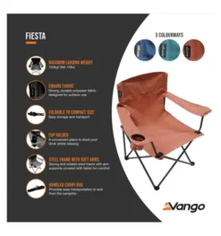 Vango Fiesta Chair - Brick -Vango Camping fiesta chair 2 1