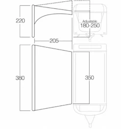 Vango AirBeam Sky Canopy 3.5m -Vango Camping floorplan35 2