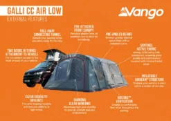Vango Galli CC Air Low Awning (2023) -Vango Camping galli cc air low 1