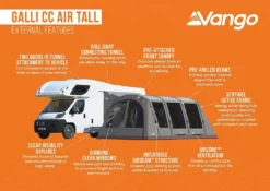 Vango Galli CC Air Tall Awning (2023) -Vango Camping galli cc air tall