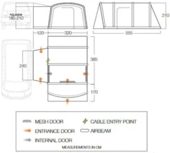Vango Camping -Vango Camping galli pro air low dimensions image