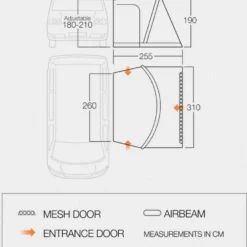 Vango Elwood Low Van Awning -Vango Camping go 331018 e