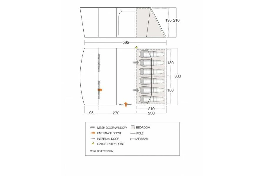 Vango Aether Air 600XL Tent (2022) 2 Vango Aether Air 600XL Tent (2022) - Image 2