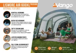 Vango Lismore Air 600XL Tent Package (2023) -Vango Camping lismore air 600xl package2 1