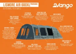 Vango Lismore Air 600XL Tent Package (2023) -Vango Camping lismore air 600xl package 1