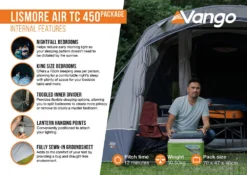 Vango Lismore Air TC 450 Tent Package (2023) 7 Vango Lismore Air TC 450 Tent Package (2023) -Vango Camping lismore air tc 450 package2