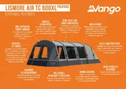 Vango Lismore Air TC 600XL Tent Package (2023) 17 Vango Lismore Air TC 600XL Tent Package (2023) -Vango Camping lismore air tc 600xl package