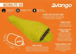 Vango Microlite 50 Sleeping Bag -Vango Camping microlite 50 image 3