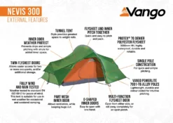 Vango Nevis 300 Tent (2023) -Vango Camping nevis 300