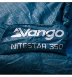 Vango Nitestar Alpha 350 Sleeping Bag - Blue -Vango Camping nitestar alpha 350 blue 3