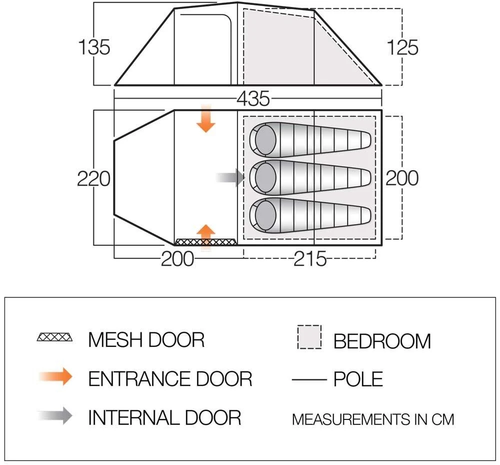 Vango Omega 350 Tent (2023) 2 Vango Omega 350 Tent (2023) - Image 2