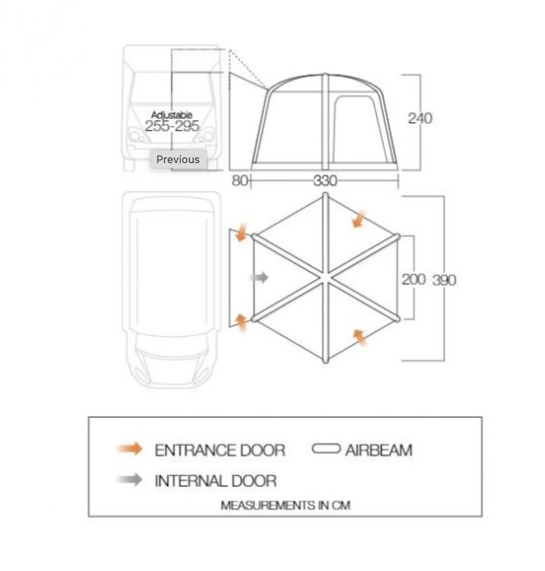 Vango Airhub Hexaway II Tall Awning (2022) 3 Vango Airhub Hexaway II Tall Awning (2022) - Image 3