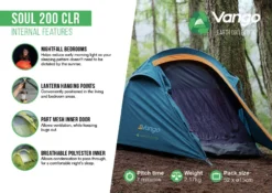 Vango Soul 200 CLR Tent -Vango Camping soul 200 clr infographic lr2