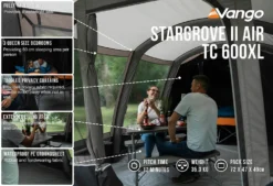 Vango Stargrove II TC 600XL Air Tent (2022) -Vango Camping stargrove ii air tc 600xl low res