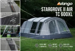 Vango Stargrove II TC 600XL Air Tent (2022) -Vango Camping stargrove ii air tc 600xl low res2