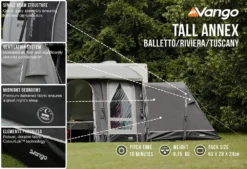 Vango Tall Annex Elements ProShield (Balletto And Tuscany) -Vango Camping tall annex elements proshield ballettorivieratuscany low res