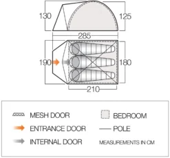Vango Alpha 300 Tent (2021) -Vango Camping vango 2020 tents floorplan alpha 300