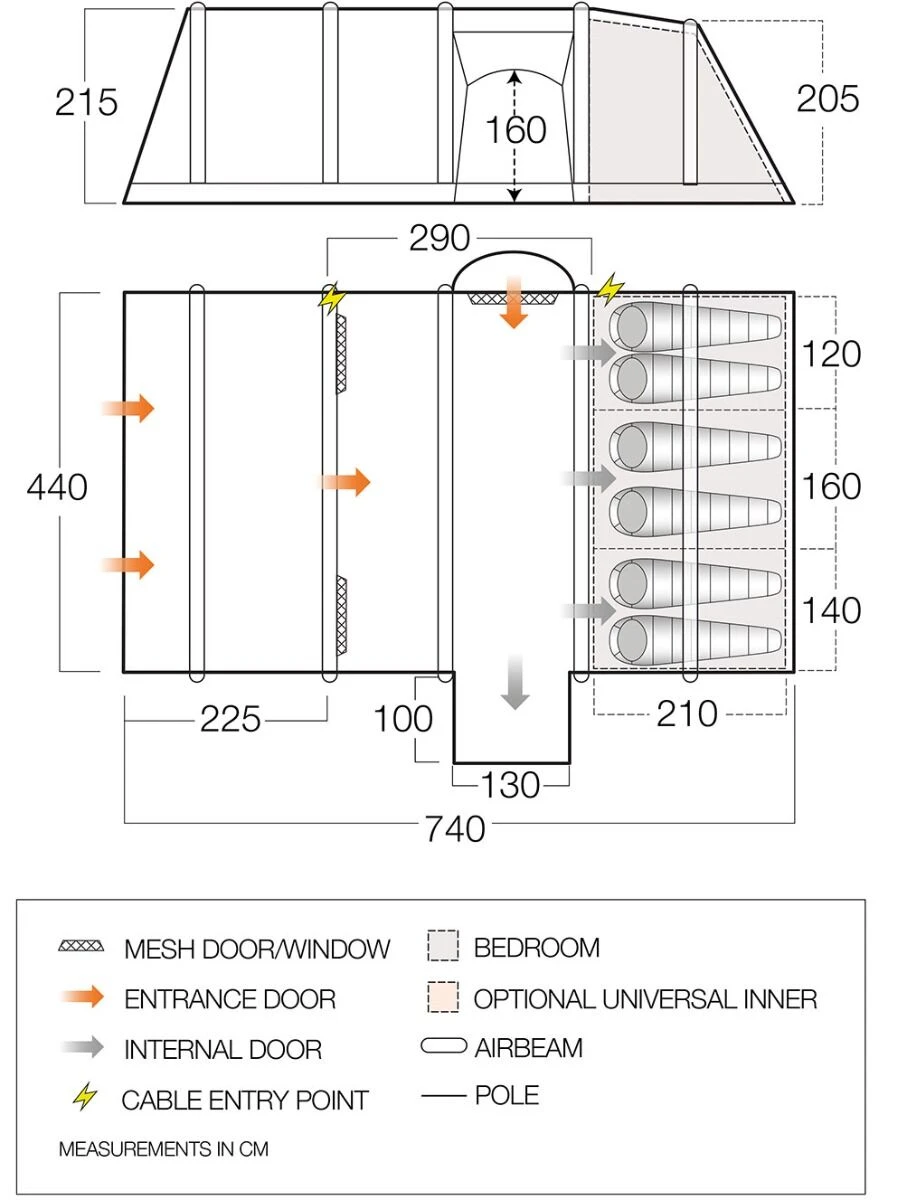 Vango Rome II Air 650XL Tent Package (2023) 4 Vango Rome II Air 650XL Tent Package (2023) - Image 4