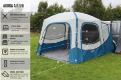 Vango Agora VW Inflatable Awning 2022 - Shadow Grey -Vango Camping vango agora air vw awning blue 6