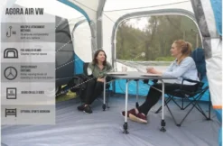 Vango Agora VW Inflatable Awning 2022 - Shadow Grey -Vango Camping vango agora air vw awning blue 7