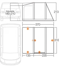 Vango Camping -Vango Camping vango kela iv low floorplan 3